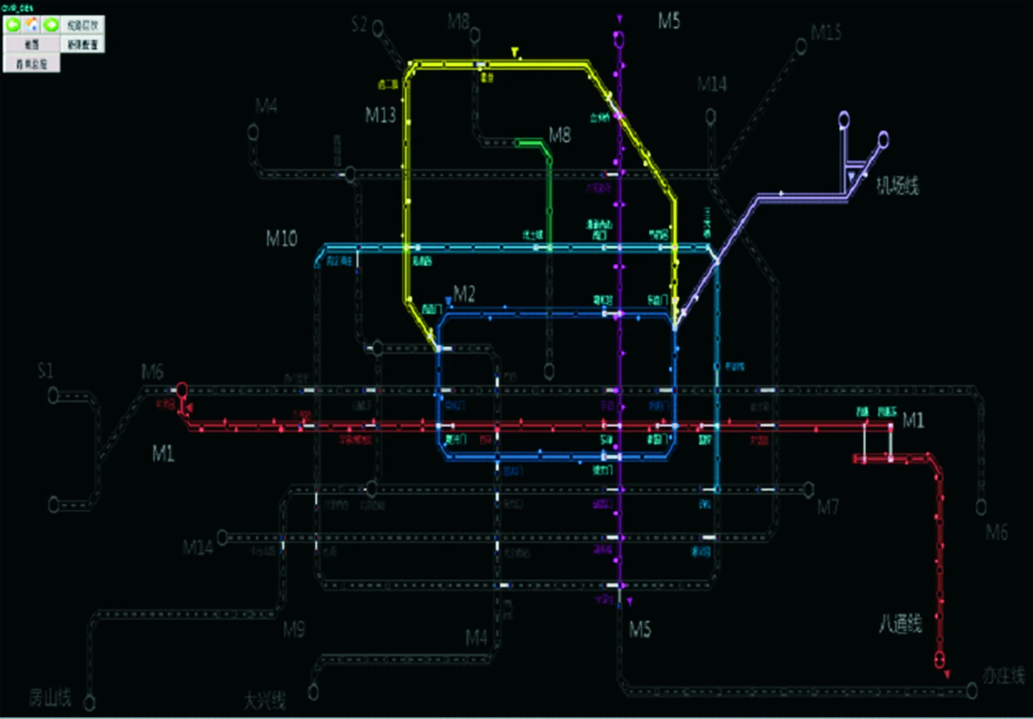 Integrated View of Multiple Rail Lines at the BTCC