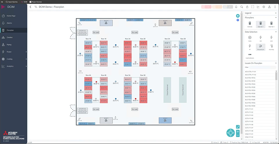Data Centers screen capture 1