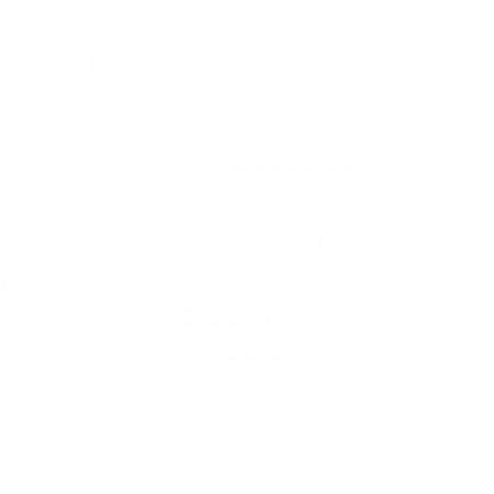 white vector process icon